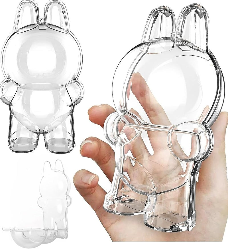 Howgoody Protective Case Cover for Standing - Crystal-Clear Hard Display Box with Keychain & Dustproof Cover, Dustproof Scratch-Resistant Portable Hanging Case for Standing(Figure Not Included) - Image 1
